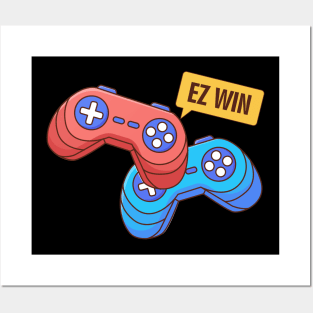 Ez Win Game Controllers Perfect Gamer Gift Posters and Art